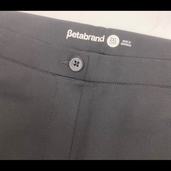Betabrand Dress Yoga Pants Straight Leg: Black - Picture 4 of 4